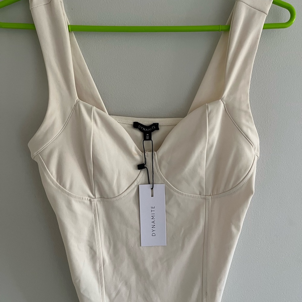 NWT Dynamite Cream Bodysuit